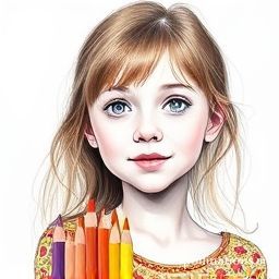 Sketchy colored pencil